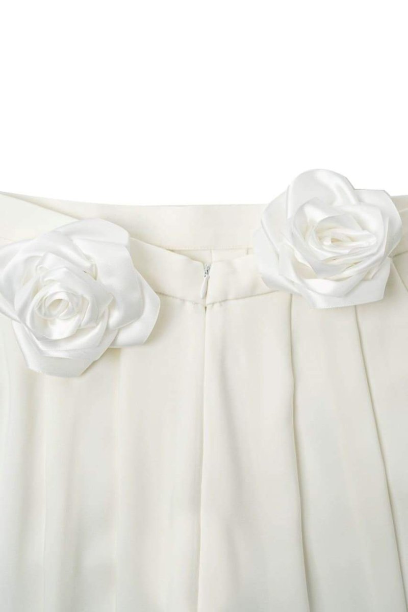 Conjunto de pantalón a juego con flores de esmoquin Louise