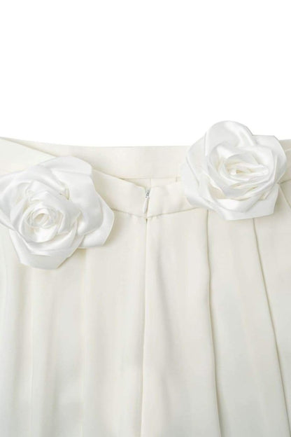 Conjunto de pantalón a juego con flores de esmoquin Louise