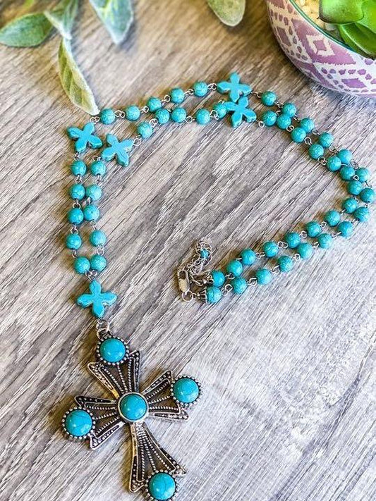 Love Like Mine Necklace - Turquoise for Women