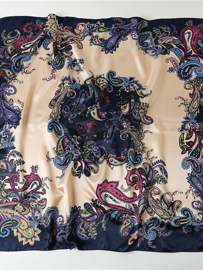 1PC Girls' Headband Satin Square Head Scarves Silk Like Hair Scarves Hair Wrapping Scarves for Women and Girls for Women