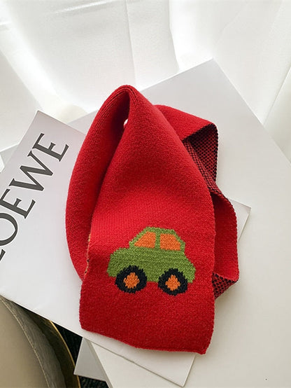 Kids Scarf Autumn Winter Fashion Children's Knitting Baby Bib Soft Knitting Winter Versatile Female Warm Girl Boy fit 2-4 Years Old for Women