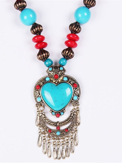 necklace Ethnic Style Street Heart Necklaces for Women