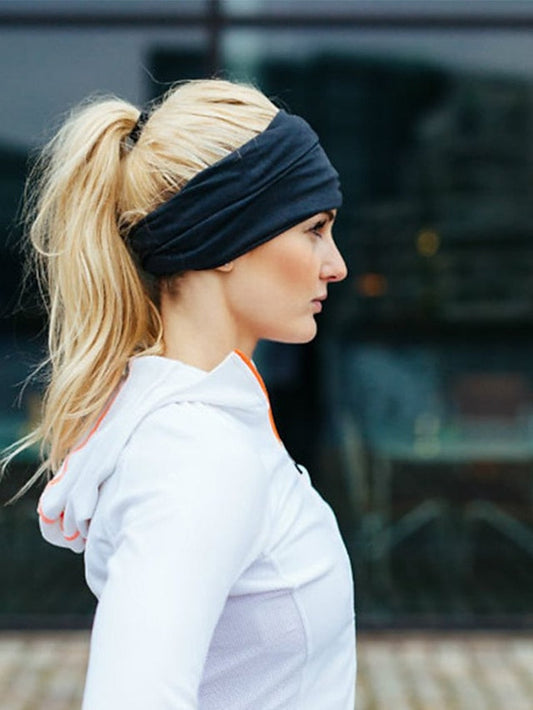 1pc Headbands Bandana Hair Scarf For Street Gift Holiday Head Handmade Fabric Dark Red Burgundy Orange for Women