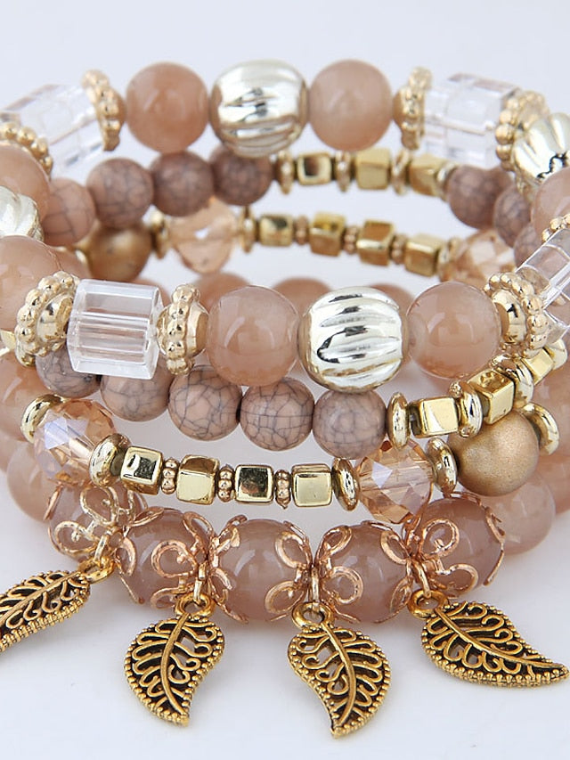 Bracelets Ethnic Style Outdoor Leaf Bracelets & Bangles for Women