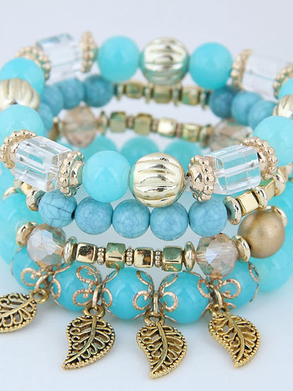 Bracelets Ethnic Style Outdoor Leaf Bracelets & Bangles for Women