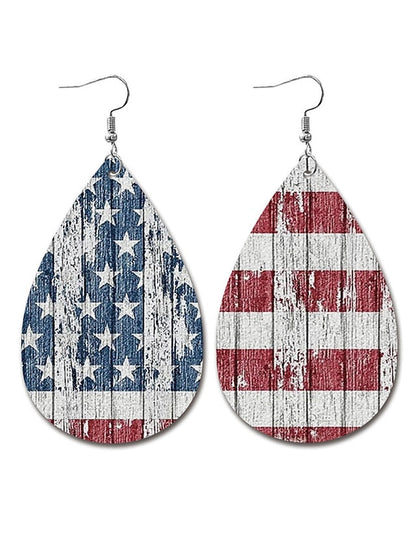 Earrings Fashion Outdoor National Flag Earring for Women