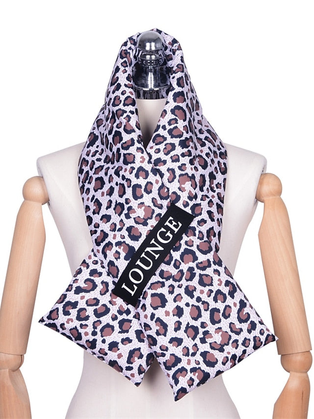 Shawls & Wraps Outdoor Dailywear Weekend Beige Black White Scarf Leopard for Women