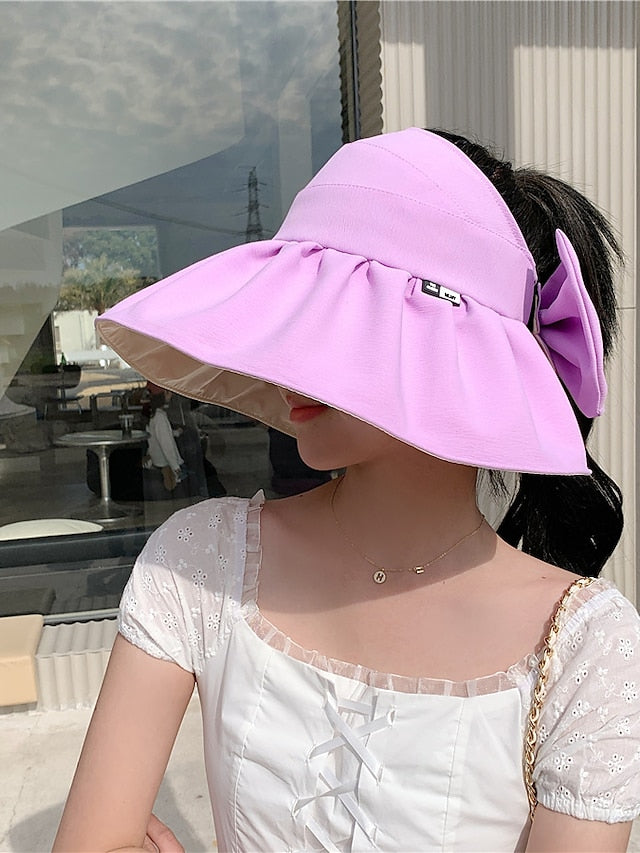 Sun Hat Daily Holiday Cloth Simple Sweet Sunscreen Comfortable Casual 1 pcs for Women