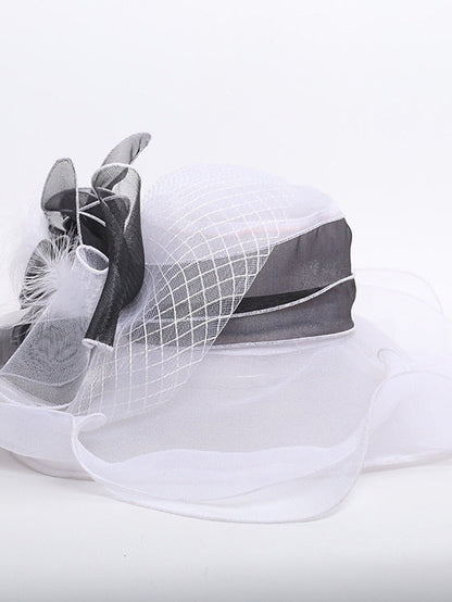 Hat Bucket Hat Sun Hat Black Royal Blue Orange Party Outdoor Dailywear Floral Floral Portable Windproof Comfort for Women