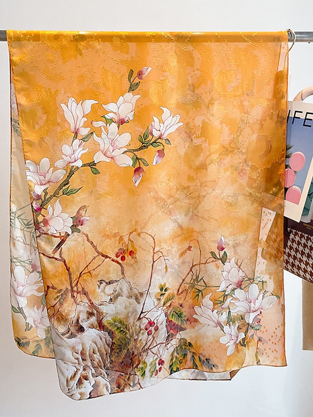 Scarves Shawl Gift Daily Holiday Chiffon Vacation Casual Bohemia Sunscreen Outdoor Casual 1 PC for Women