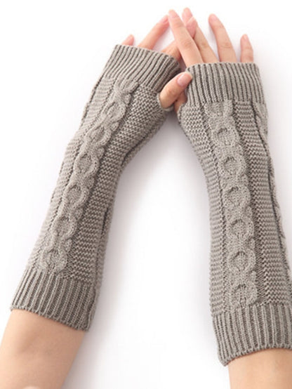Unisex Fingerless Gloves Date Vacation Casual Daily Solid / Plain Color Knitting Warm Ups Warm 1 Pair for Women