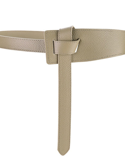 Wide Belt Party Street Dailywear Daily Black White Belt Pure Color Red Brown Khaki Fall Winter for Women