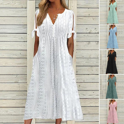 Antoinette - Midi Dress - Leisure - Material - Ideal for Summer