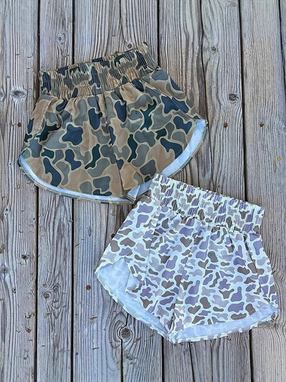 Women Fashion Casual Digital Printing Camouflage Shorts