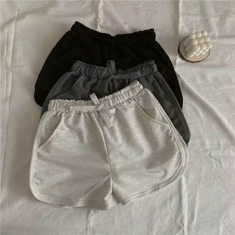 Women Casual Loose High Waist Straight Wide Leg Short