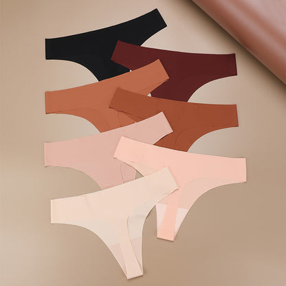Women Low-waist Breathable Solid Color Quick-drying Casual Panty