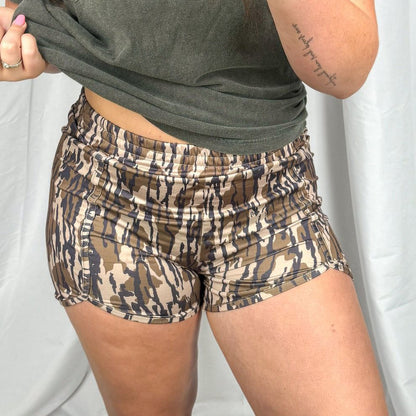 Women Fashion Casual Camouflage High Waist Shorts