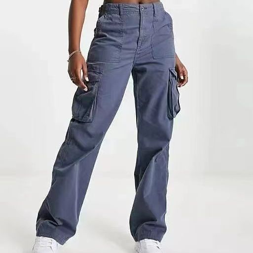 Women Fashion Casual Olive High Waist Overalls