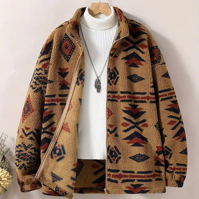 Chaqueta elegante informal de estilo occidental para mujer, de otoño e invierno, de felpa, de manga larga y cálida, con forro polar.