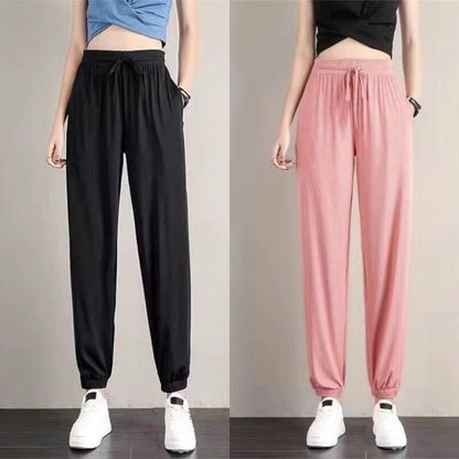 Women'S Casual Solid Color Loose Tunic Pants