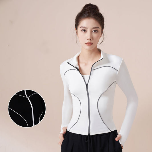 Chaqueta deportiva reflectante para correr al aire libre