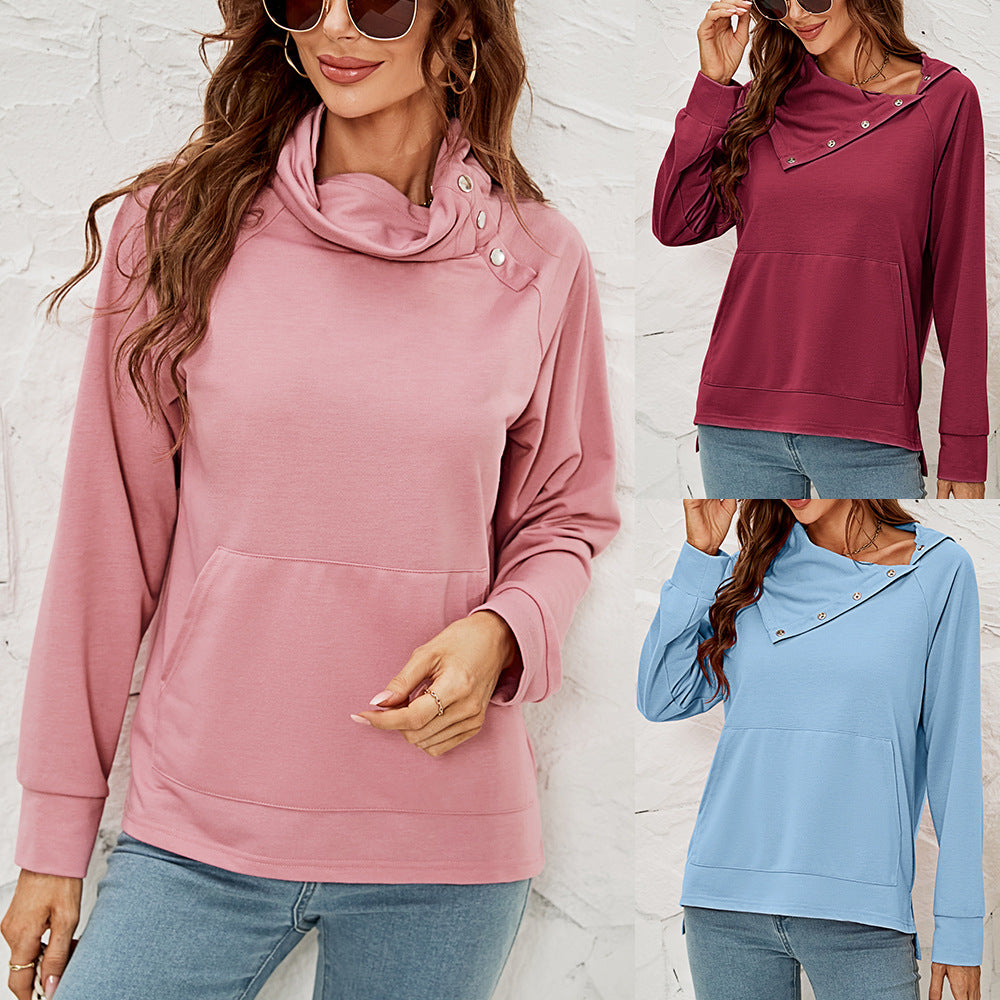 Sudaderas casuales lisas en blanco para mujer