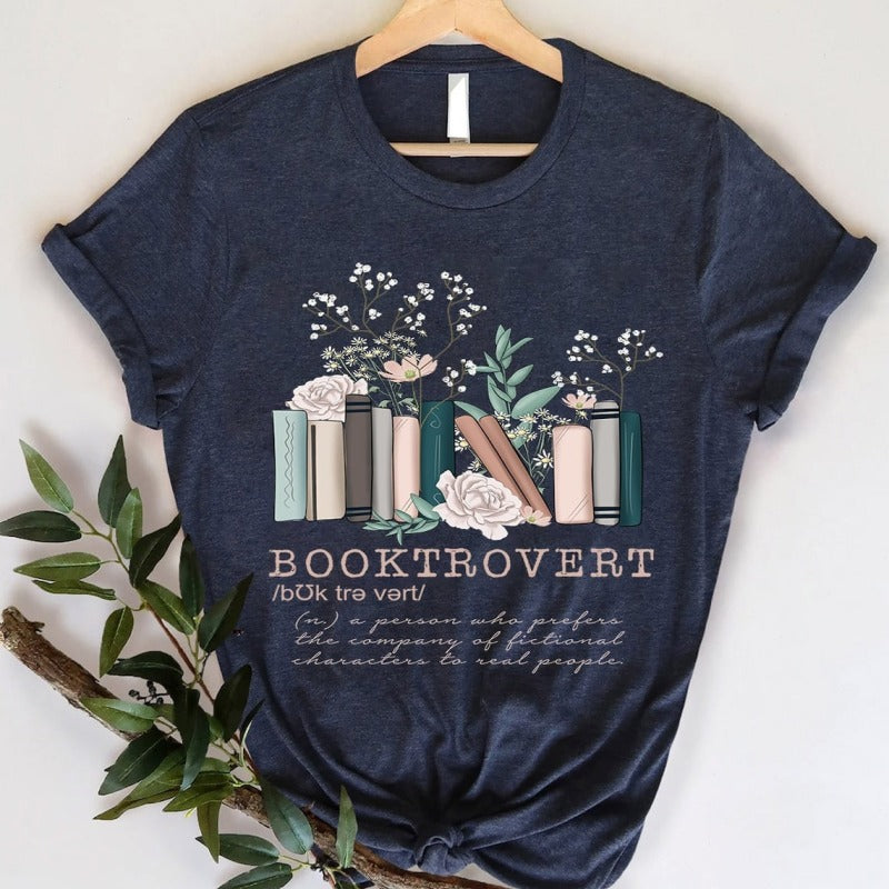 Camiseta de manga corta con cuello redondo y estampado floral informal para mujer