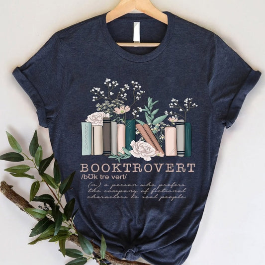 Camiseta de manga corta con cuello redondo y estampado floral informal para mujer