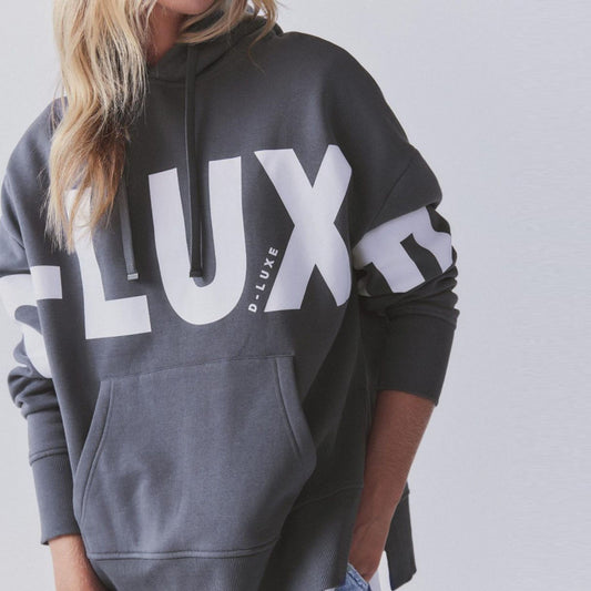 Sudadera con capucha de manga larga con estampado de letras de moda informal para mujer