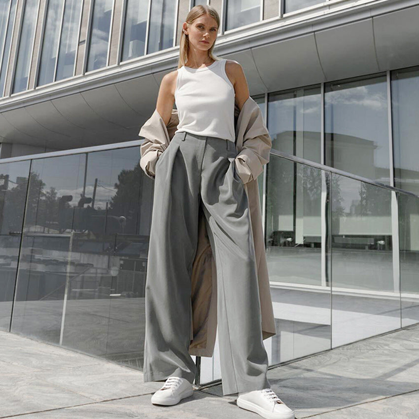 Women Casual Loose High Waist Pants