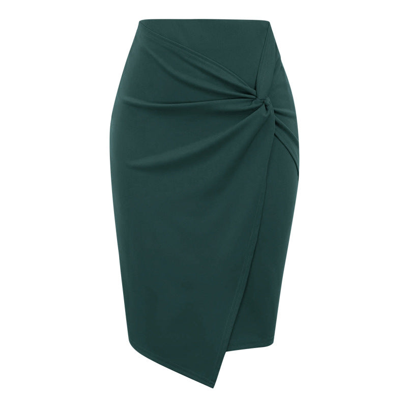Women Printed Casual Hip Midi Skirt