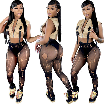 Als286 Pantimedias casuales, sexys, de moda, para primavera y verano, en 5 colores