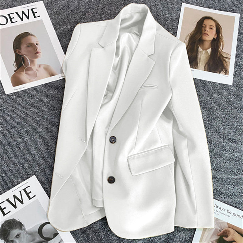 Women Casual Solid Color Single-Breasted Blazers