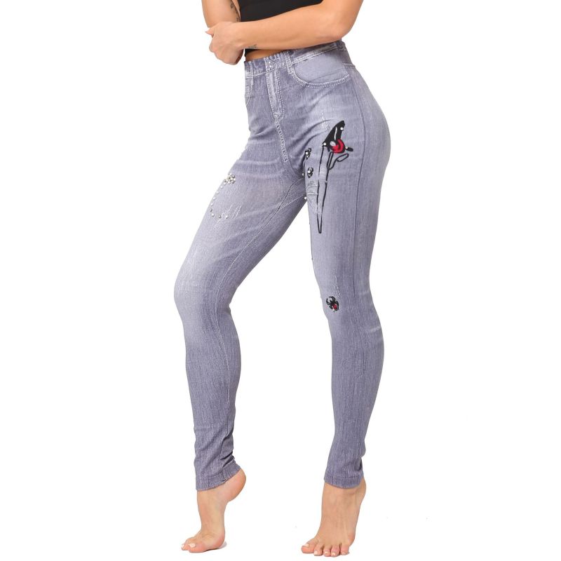 Women High Waist Printed Casual Slim Fashion Leggings Pants