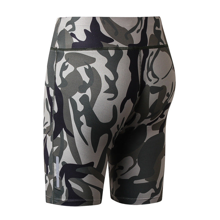 Women'S Casual Fitness Quick-Drying Tight Sports Cropped Biker Shorts