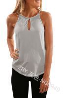 Women Basic Casual Fashion Solid Color Round Neck Tank Top