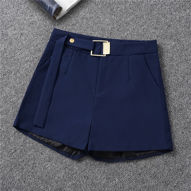 S-3XL Women Summer Casual Loose High Waist Wide Leg A-Line Shorts