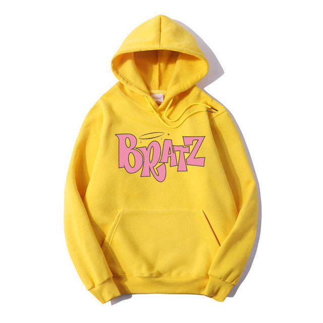 Sudadera con capucha de forro polar con estampado de letras para hombre y mujer, moda informal de otoño e invierno