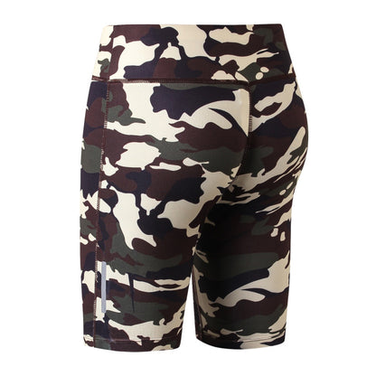 Women'S Casual Fitness Quick-Drying Tight Sports Cropped Biker Shorts