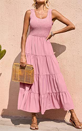 Vestido casual básico de verano para mujer, liso, corte A, estilo swing