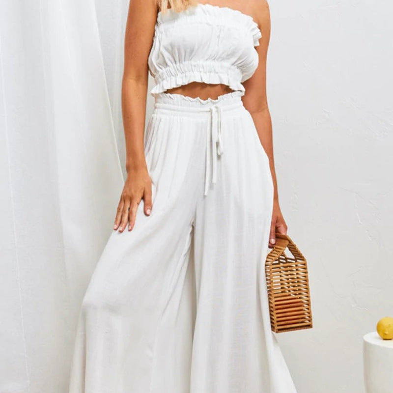 Summer Women Fashion Printed Loose Casual Wide-Leg Pants