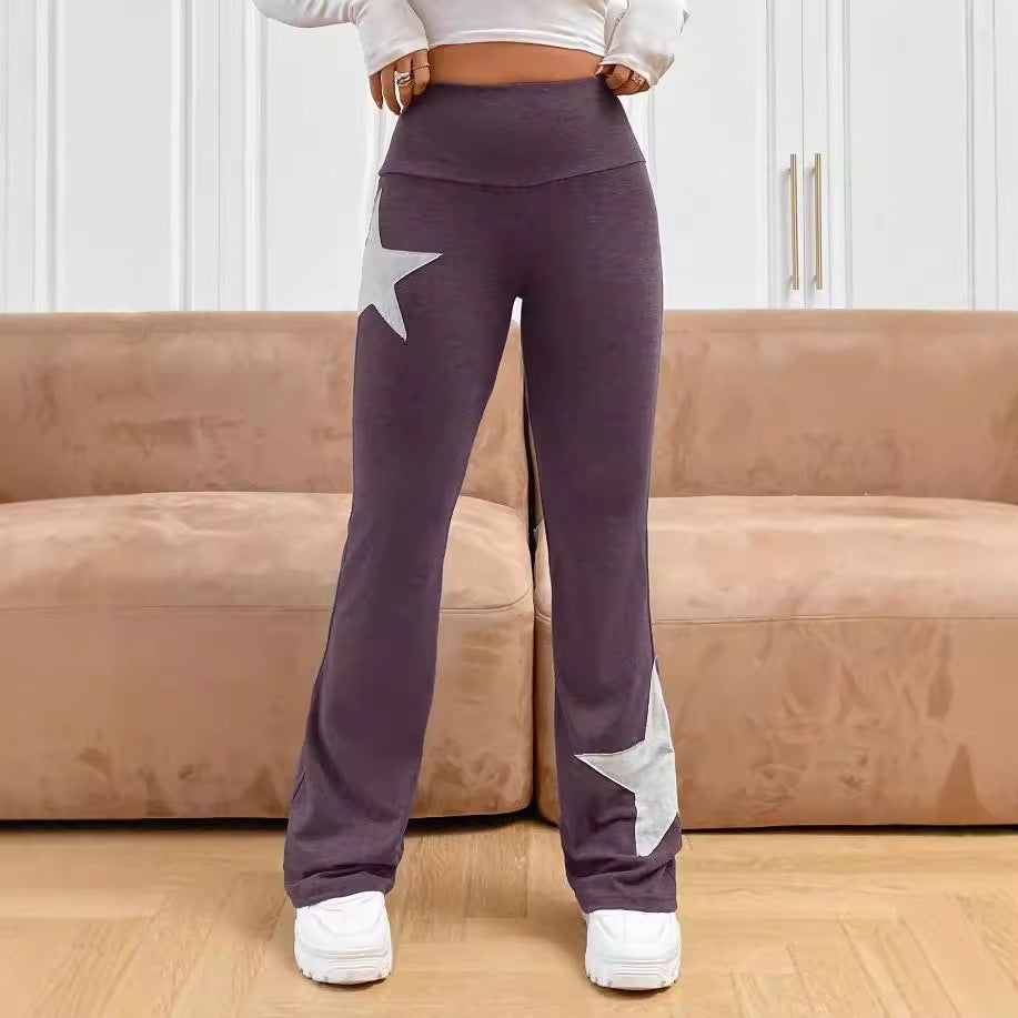 Women Fashion Casual Five-Pointed Stretch Tight High Waist Micro Pants