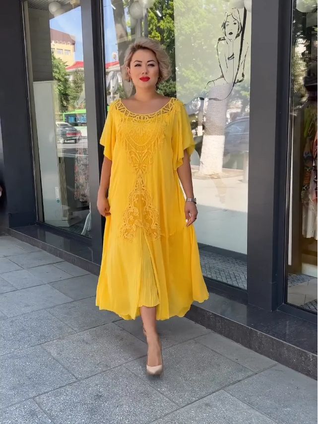 Women Fashion Casual Plus Size Large Swing Dress