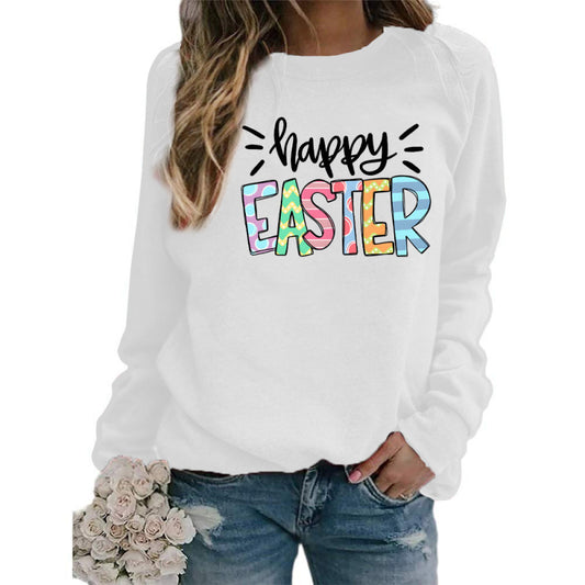 Sudadera con capucha de manga larga y cuello redondo con estampado de letras informal para mujer