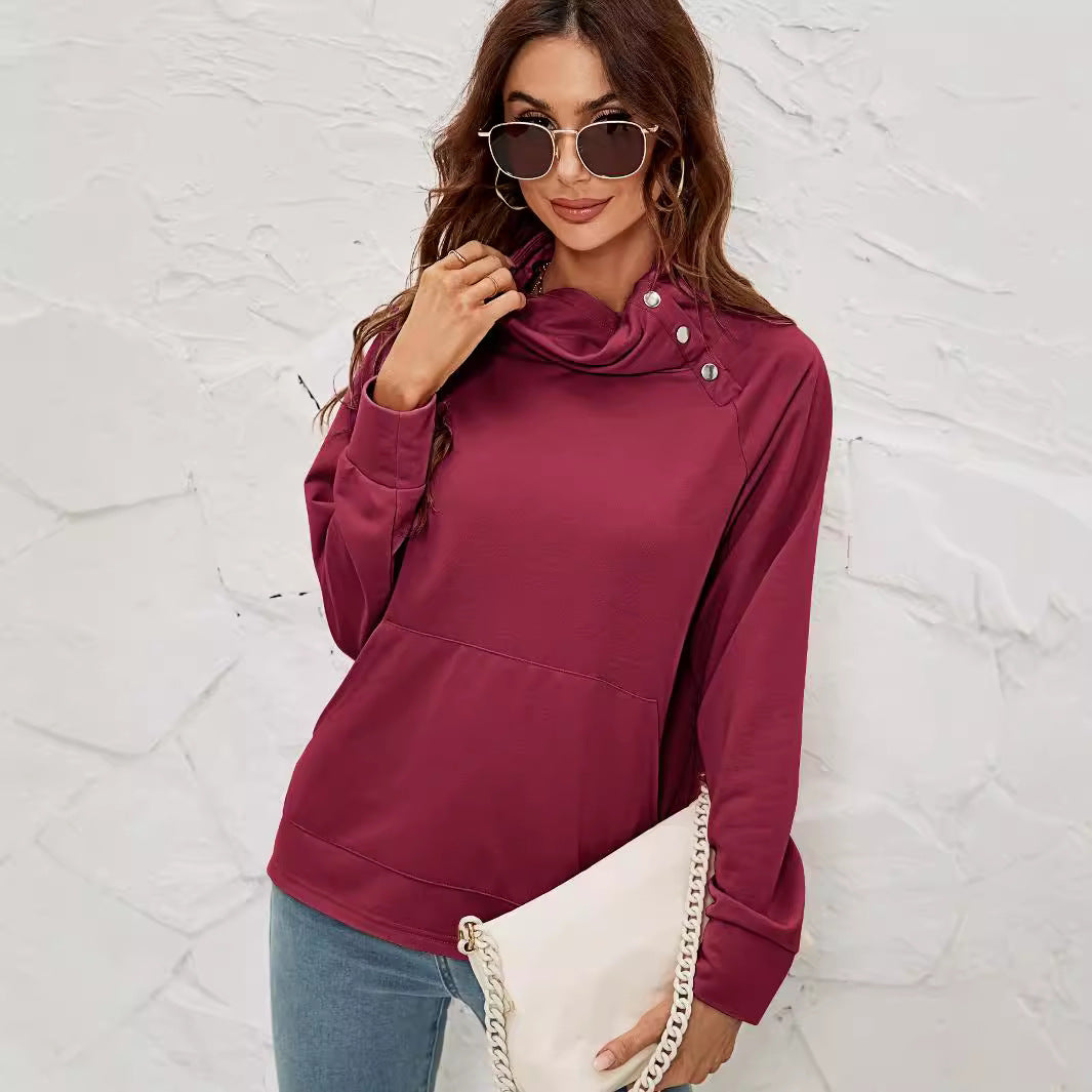 Sudaderas casuales lisas en blanco para mujer