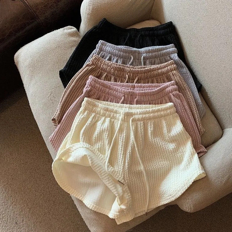 Pantalones cortos deportivos holgados e informales para correr, fitness, de pierna ancha y cintura alta, de corte A, talla grande para mujer