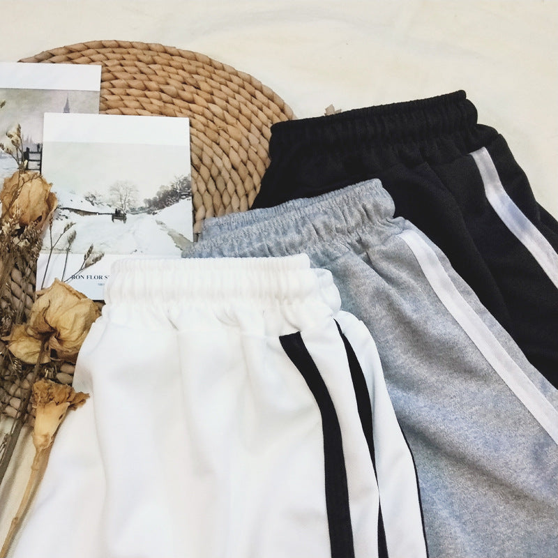 Women Casual Loose Thin Drawstring Sports Shorts