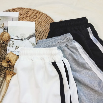 Women Casual Loose Thin Drawstring Sports Shorts