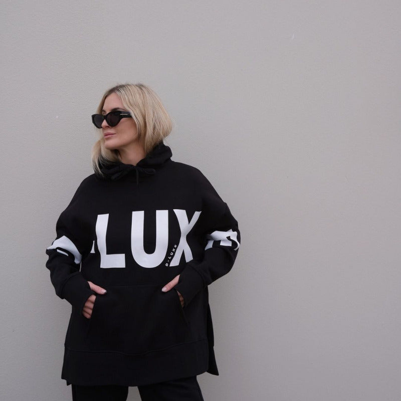 Sudadera con capucha de manga larga con estampado de letras de moda informal para mujer
