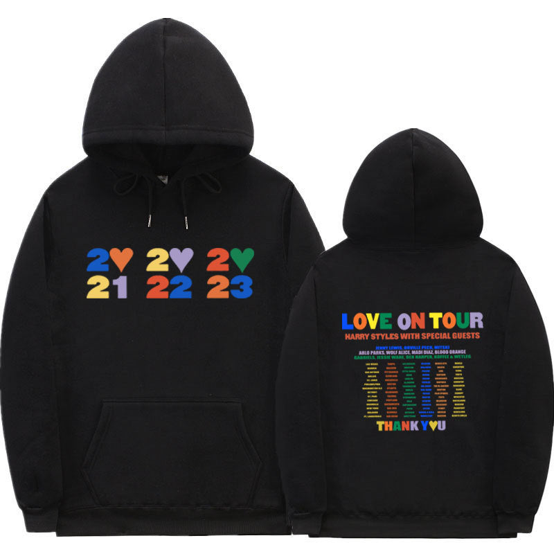 Sudadera con capucha informal con estampado de letras para hombre y mujer